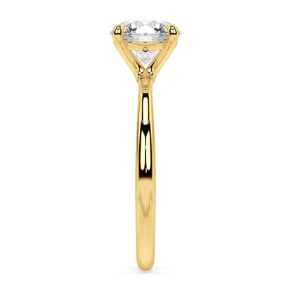 TAPERED SOLITAIRE RING I ROUND