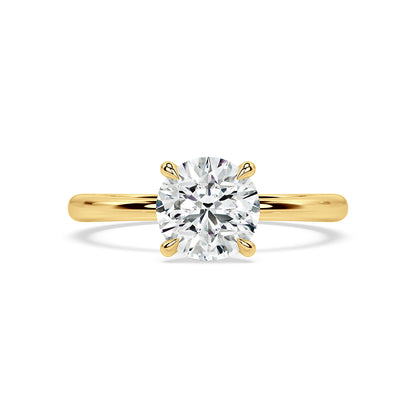TAPERED SOLITAIRE RING I ROUND