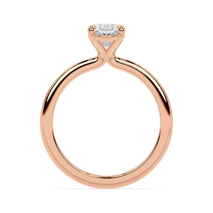 TAPERED SOLITAIRE RING I OVAL