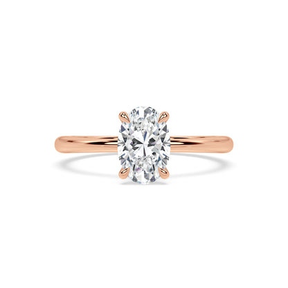 TAPERED SOLITAIRE RING I OVAL