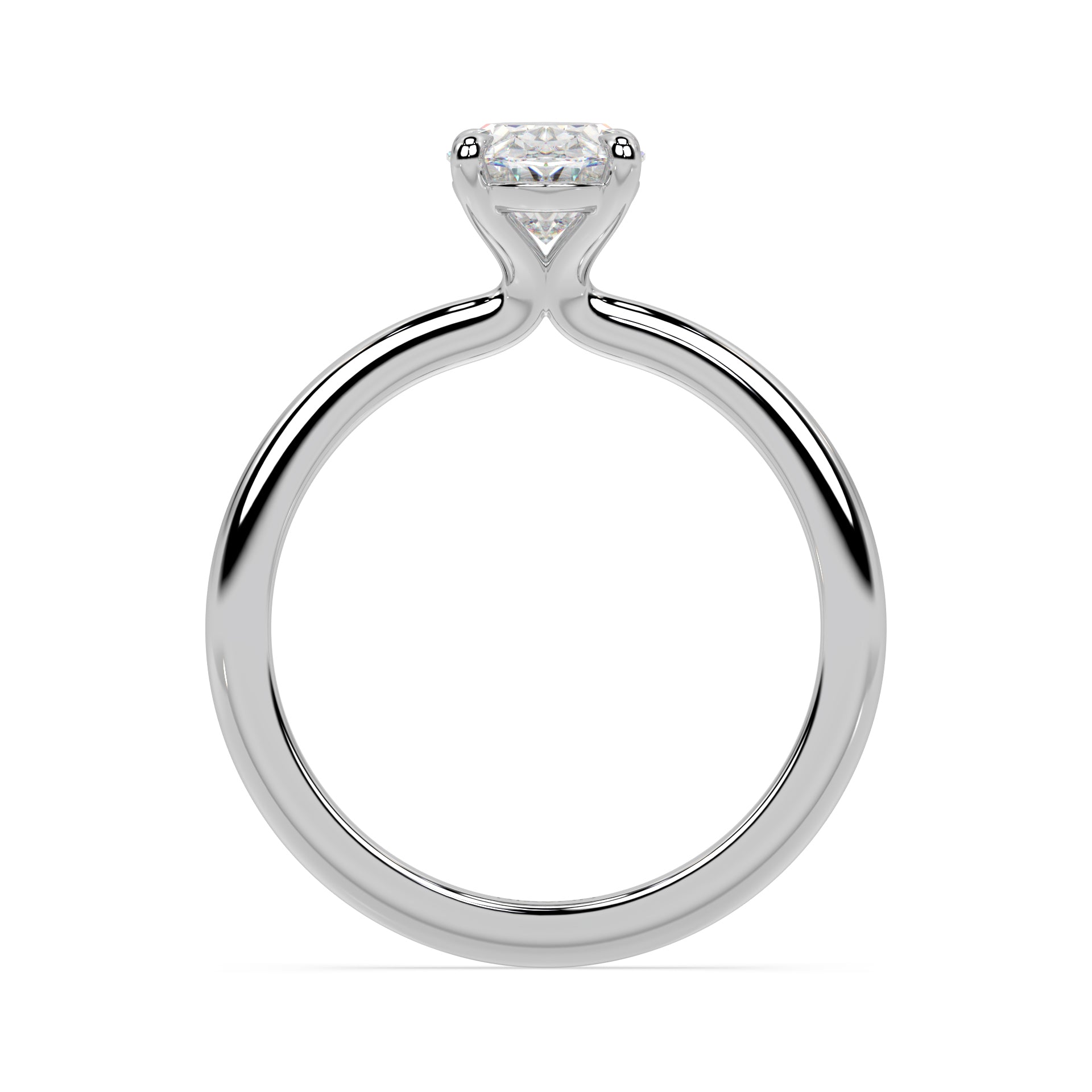 TAPERED SOLITAIRE RING I OVAL