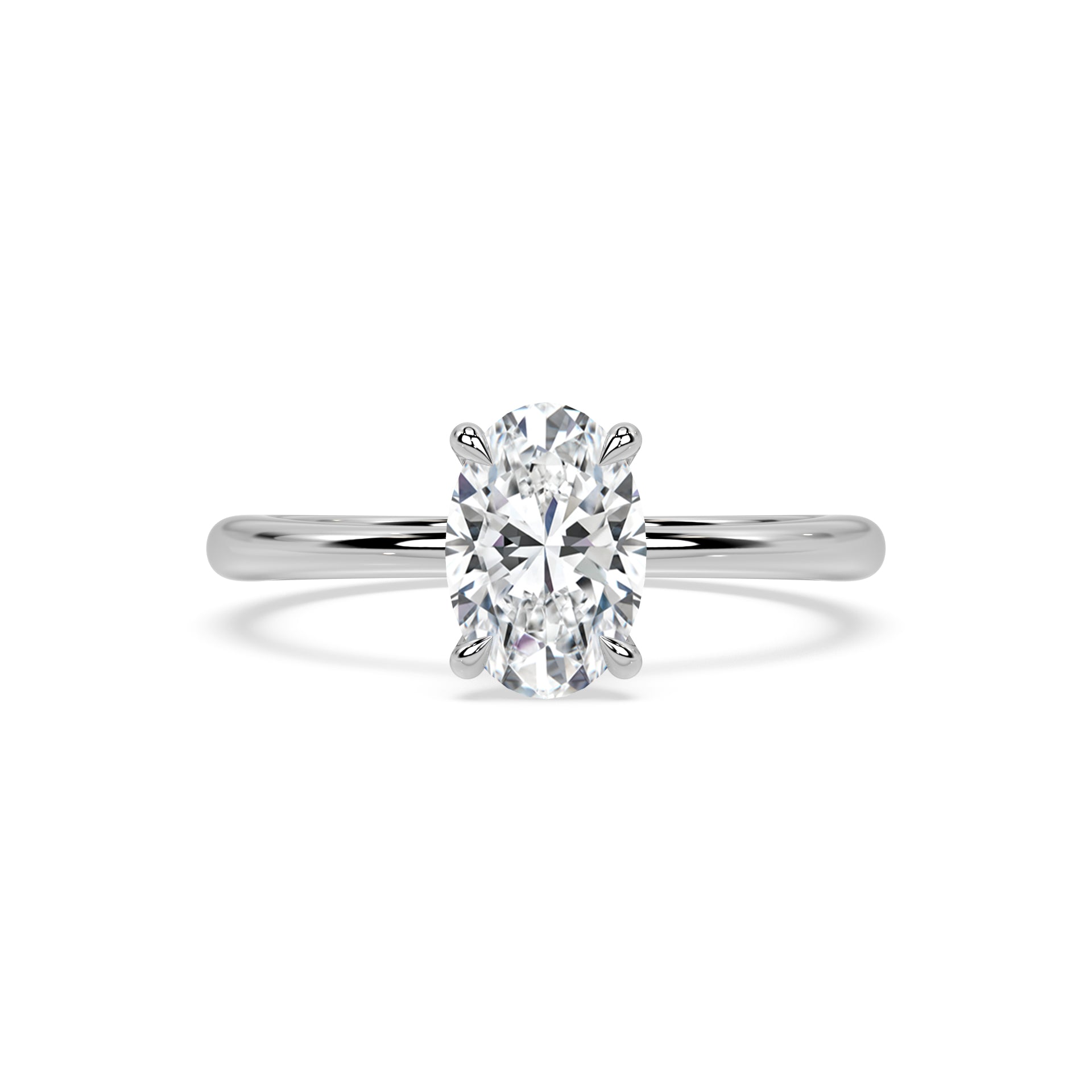 TAPERED SOLITAIRE RING I OVAL