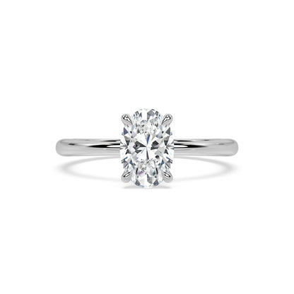 TAPERED SOLITAIRE RING I OVAL