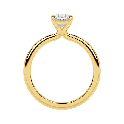 TAPERED SOLITAIRE RING I OVAL