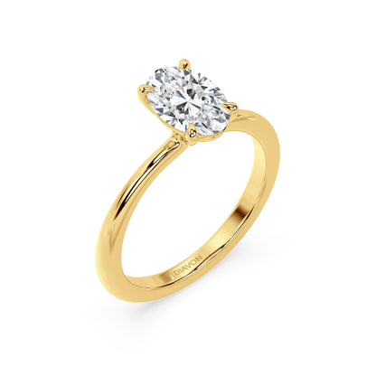 TAPERED SOLITAIRE RING I OVAL