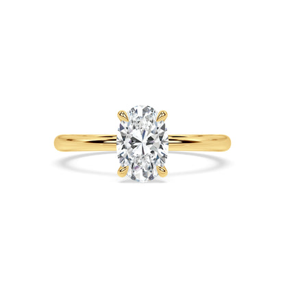 TAPERED SOLITAIRE RING I OVAL