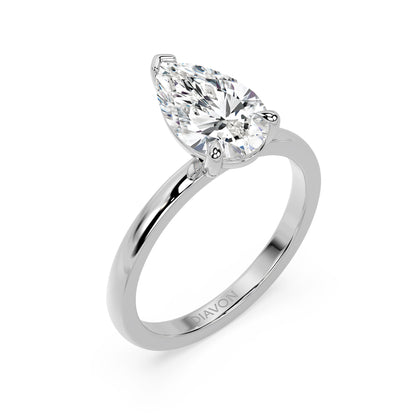 ICONIC SOLITAIRE RING I PEAR
