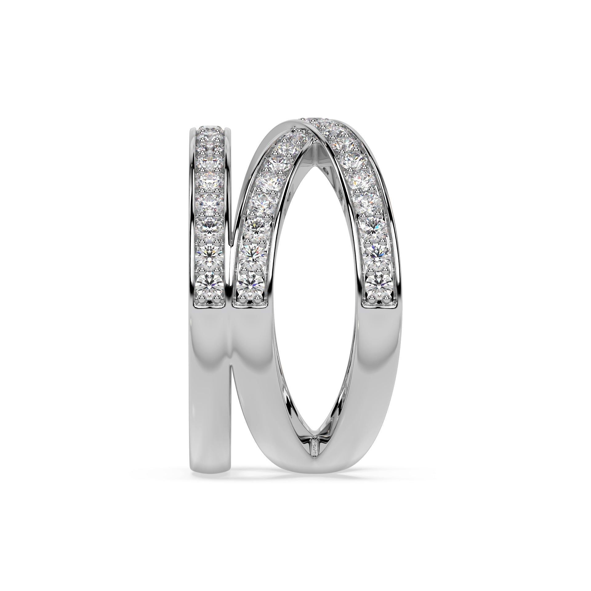 AVANT-GARD RING I PAVE