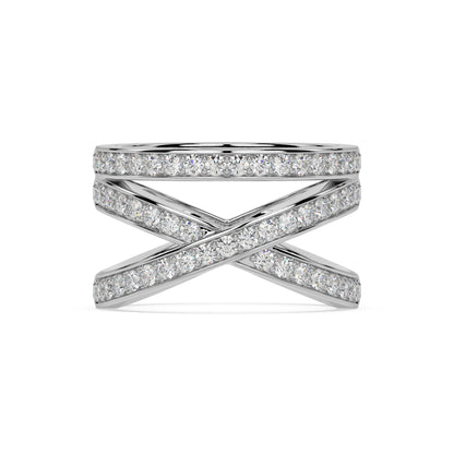 AVANT-GARD RING I PAVE