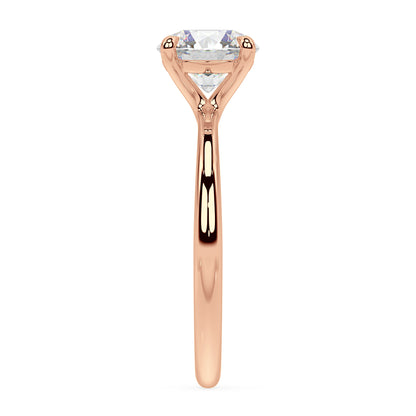 TAPERED SOLITAIRE RING I ROUND