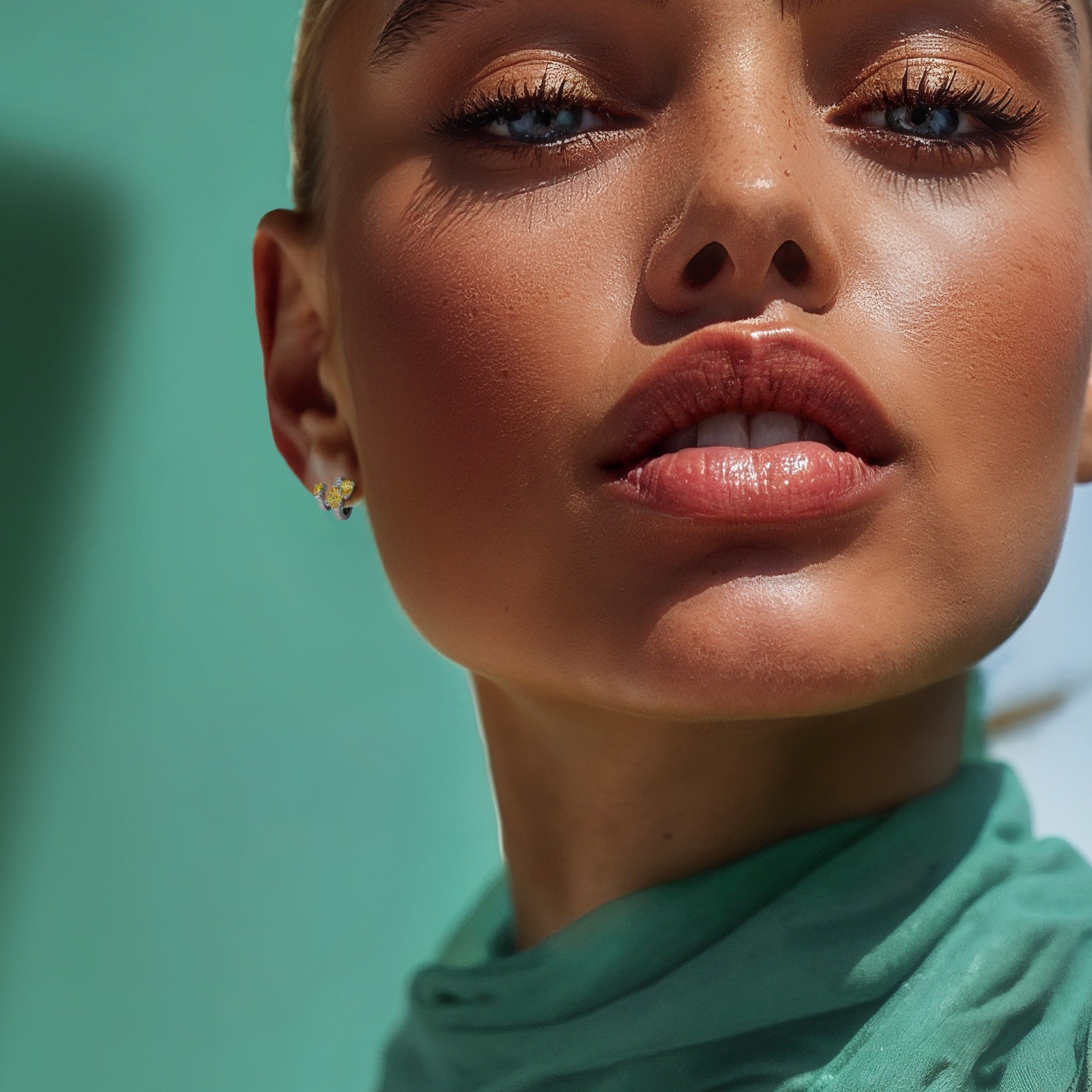 Floating Hoop Earrings