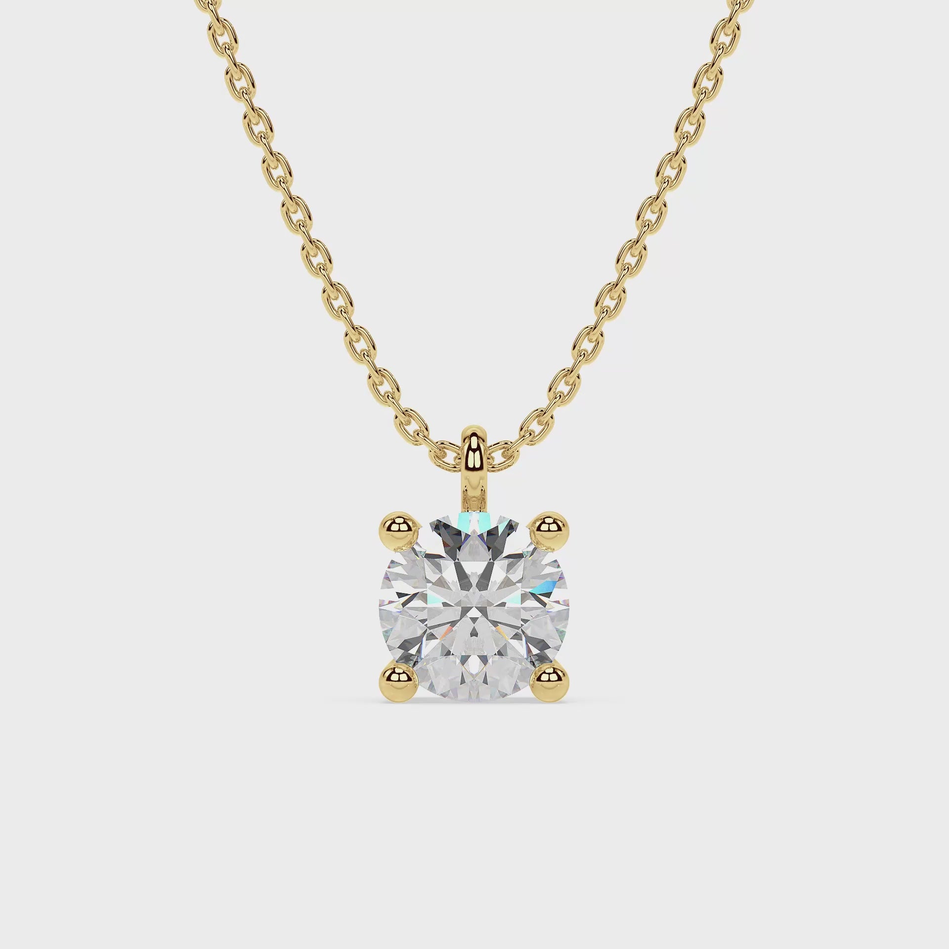 Load video: ESSENTIAL SOLITAIRE NECKLACE I ROUND