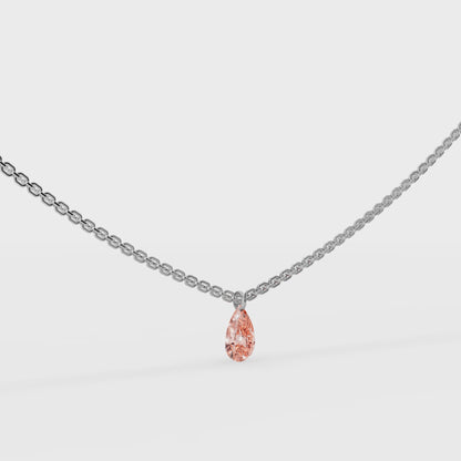 Floating Stones Necklace | Pear