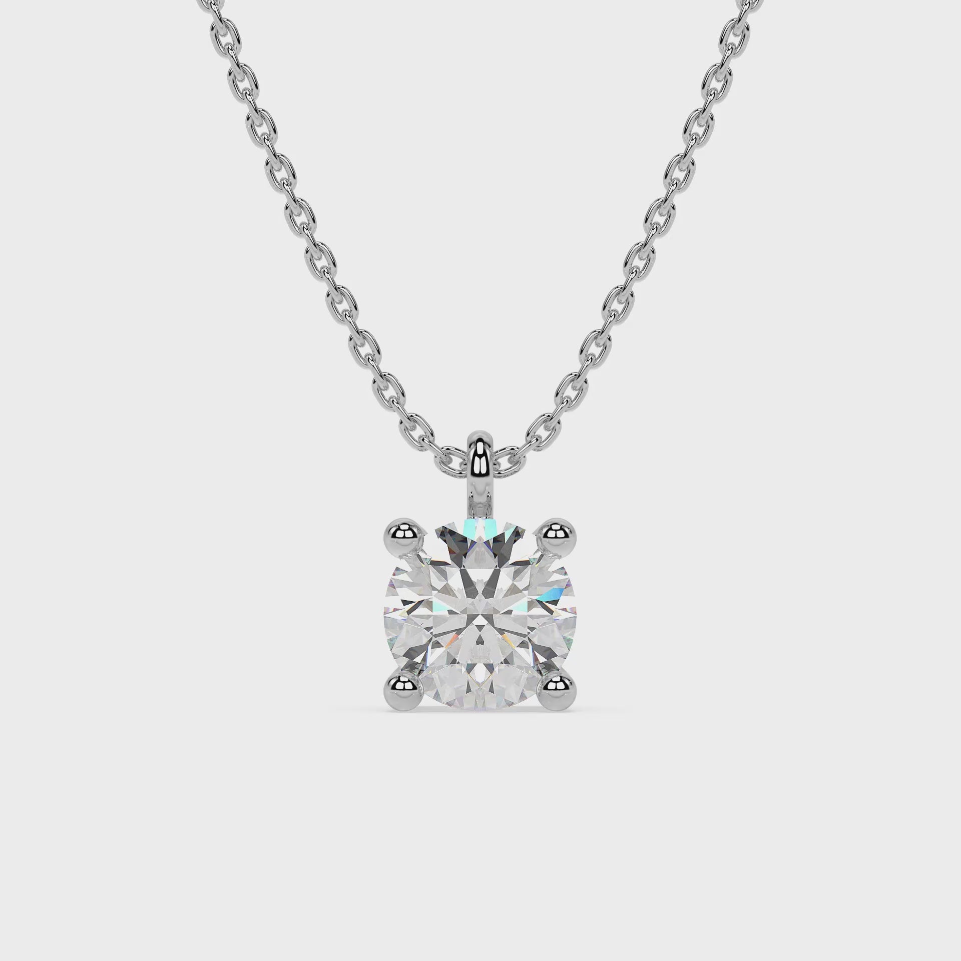 ESSENTIAL SOLITAIRE NECKLACE I ROUND