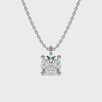 ESSENTIAL SOLITAIRE NECKLACE I ROUND