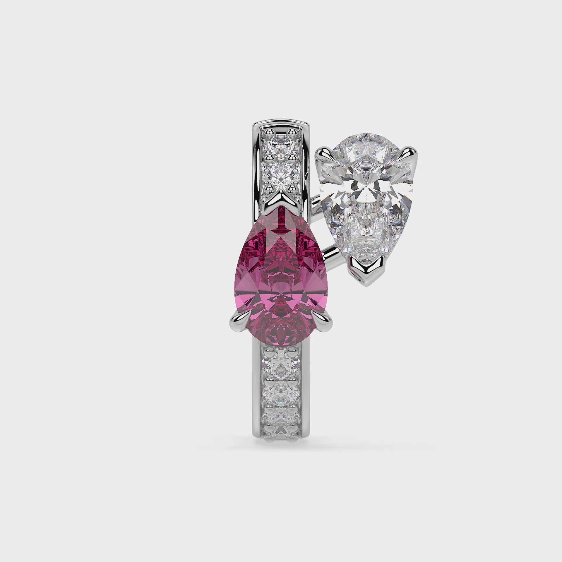 Load video: Floating Hoop Earrings