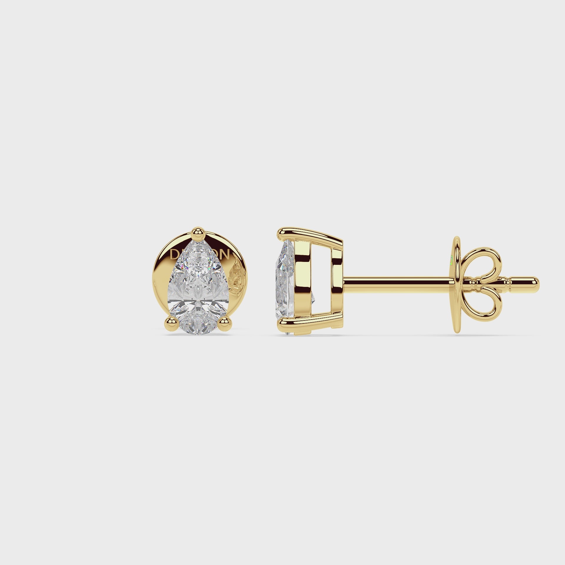 Load video: ESSENTIAL SOLITAIRE earrings | Pear