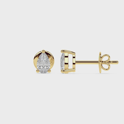 ESSENTIAL SOLITAIRE earrings | Pear