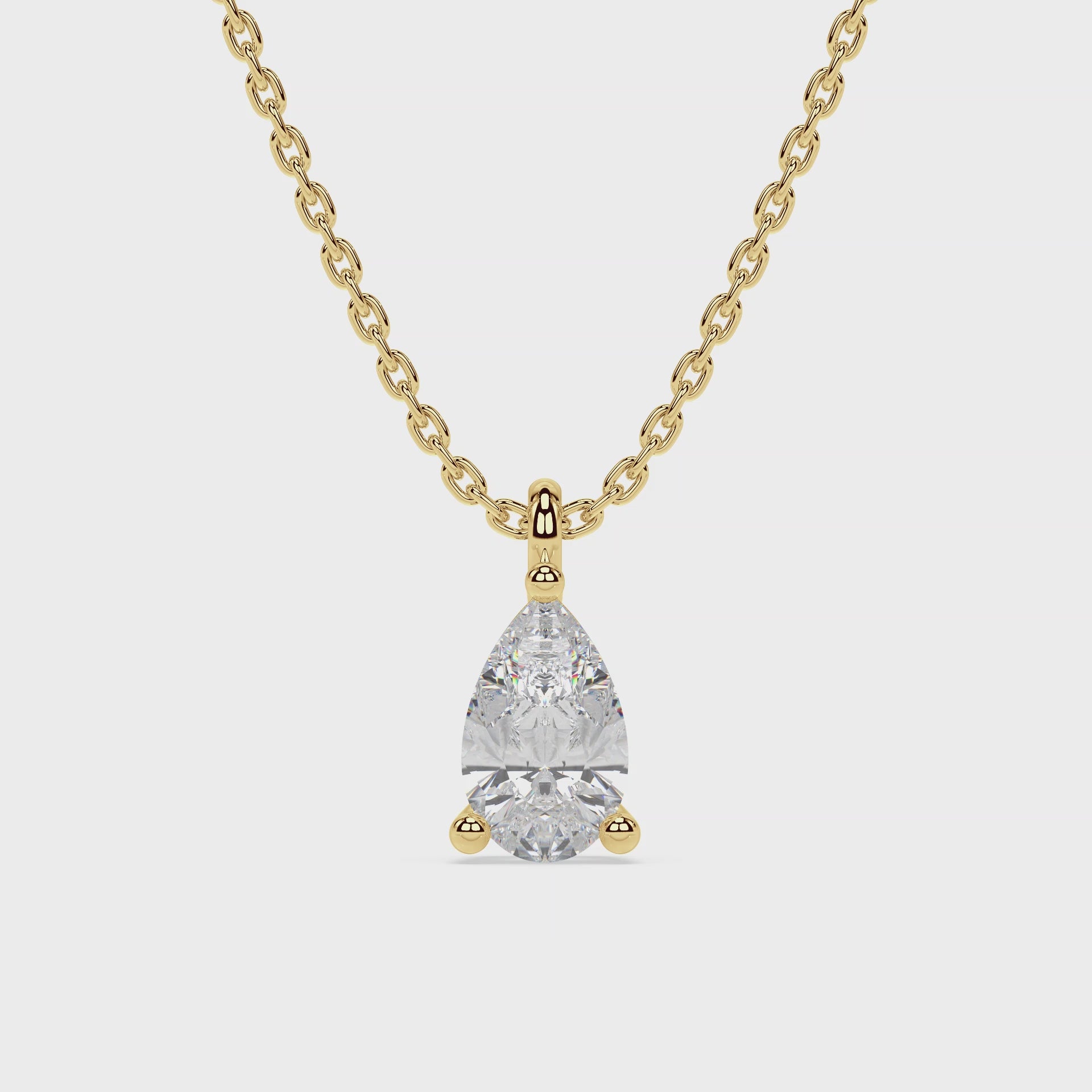 Load video: ESSENTIAL SOLITAIRE NECKLACE I PEAR