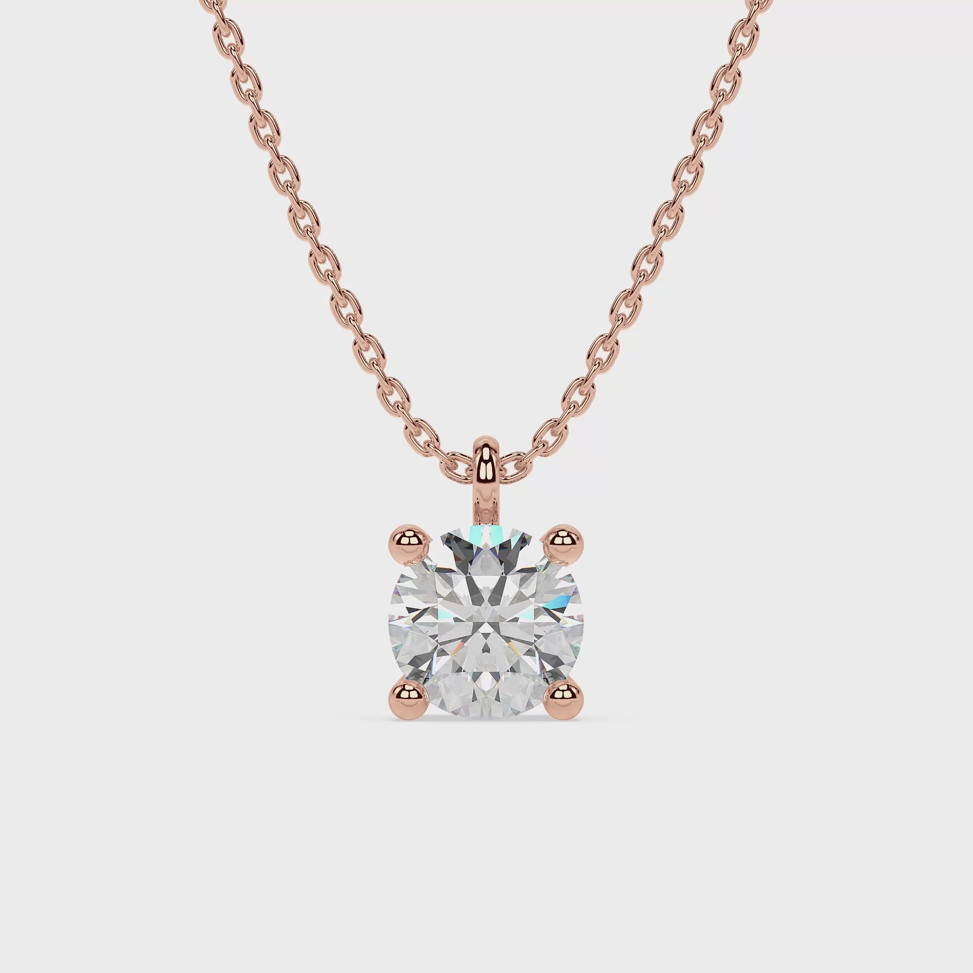 ESSENTIAL SOLITAIRE NECKLACE I ROUND