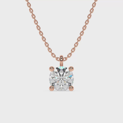 ESSENTIAL SOLITAIRE NECKLACE I ROUND