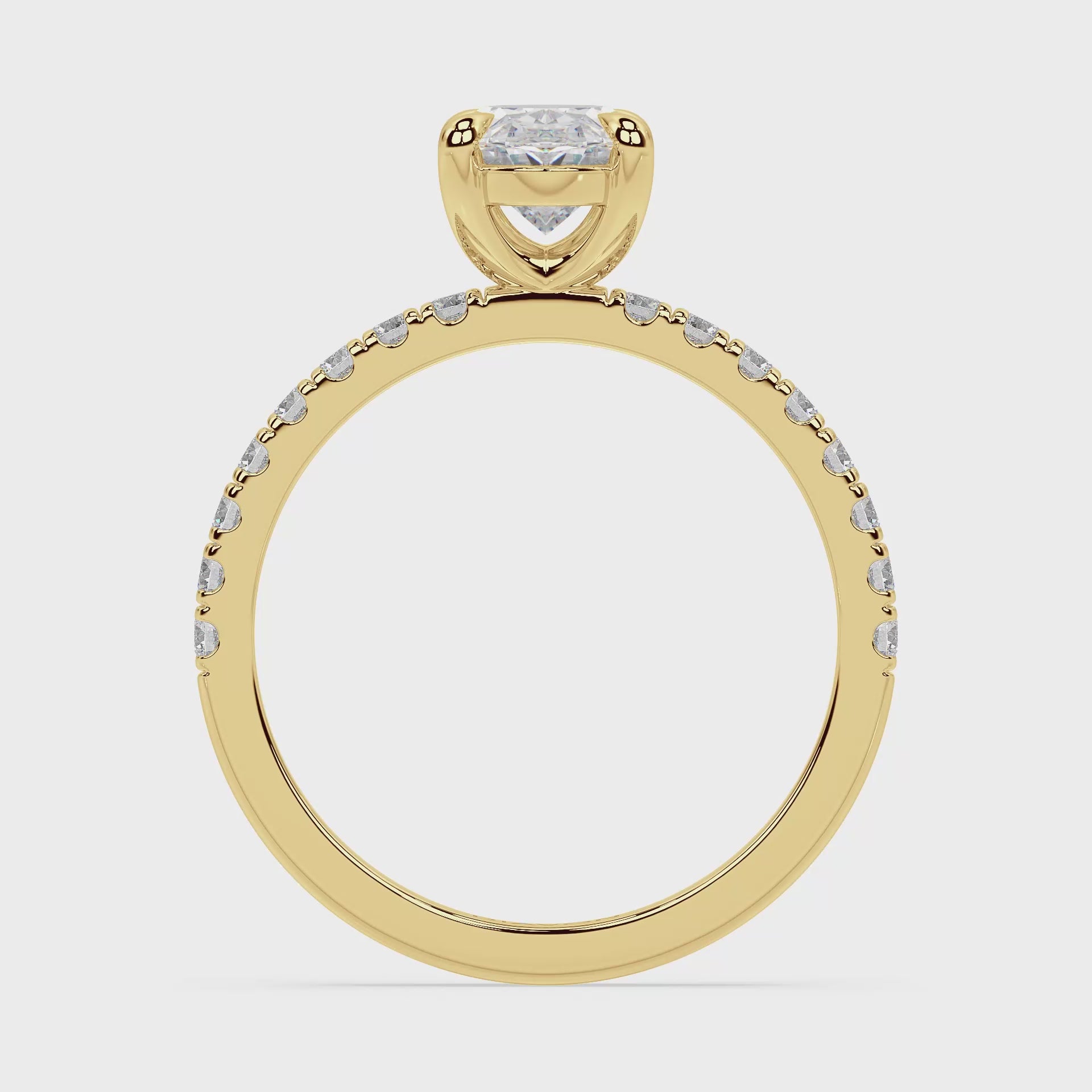 Video laden: ICONIC SOLITAIRE PAVE RING I OVAL