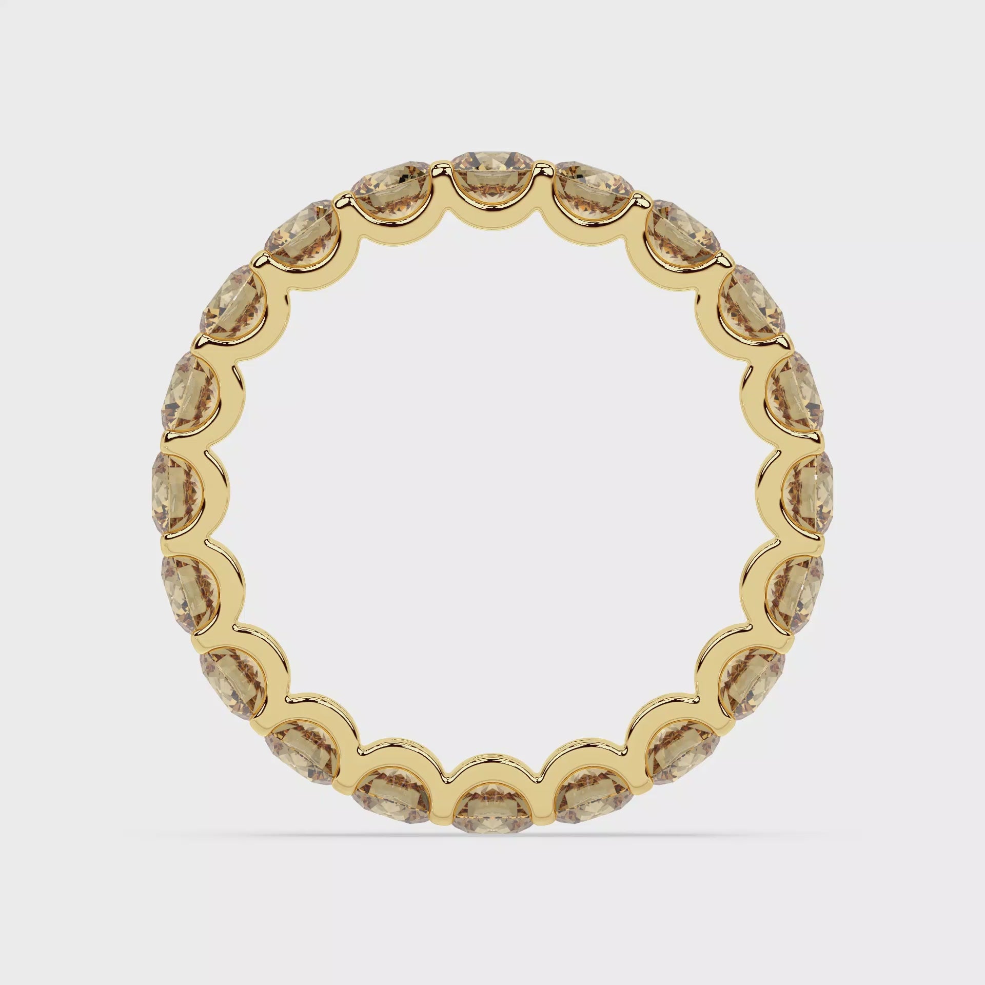 Load video: CHAMPAGNE MODERN MEMORY RING I ROUND