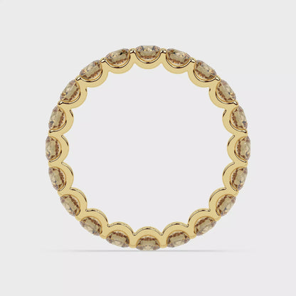 CHAMPAGNE MODERN MEMORY RING I ROUND